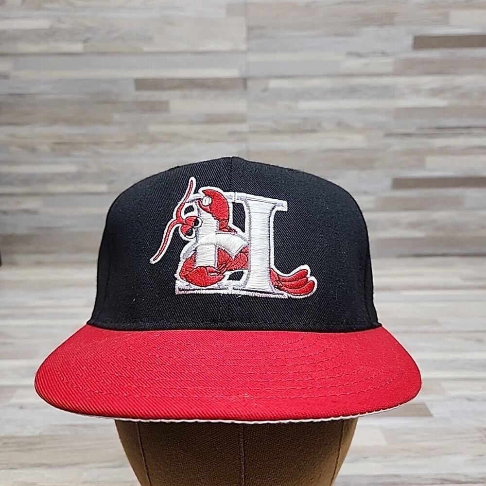 Vintage Hickory Crawdads Hat, Pro Line Sz 7 1/8 Fitted White Sox, Made In USA